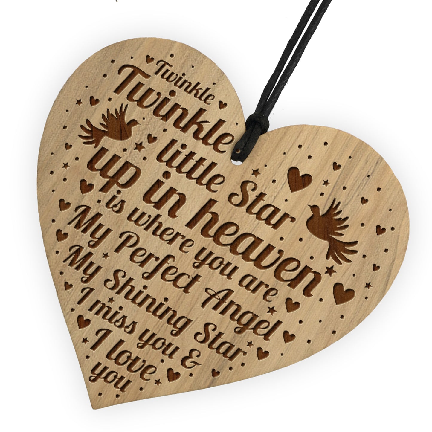 Memorial Wooden Sign Hanging Wall Plaque Christmas Tree