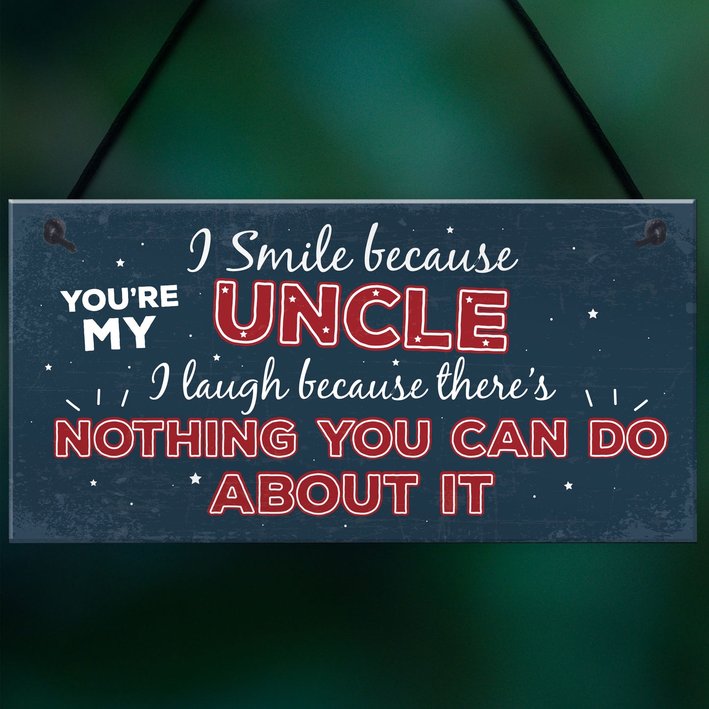 Funny Uncle Birthday Gifts Presents Hanging Plaque Keepsake Gift