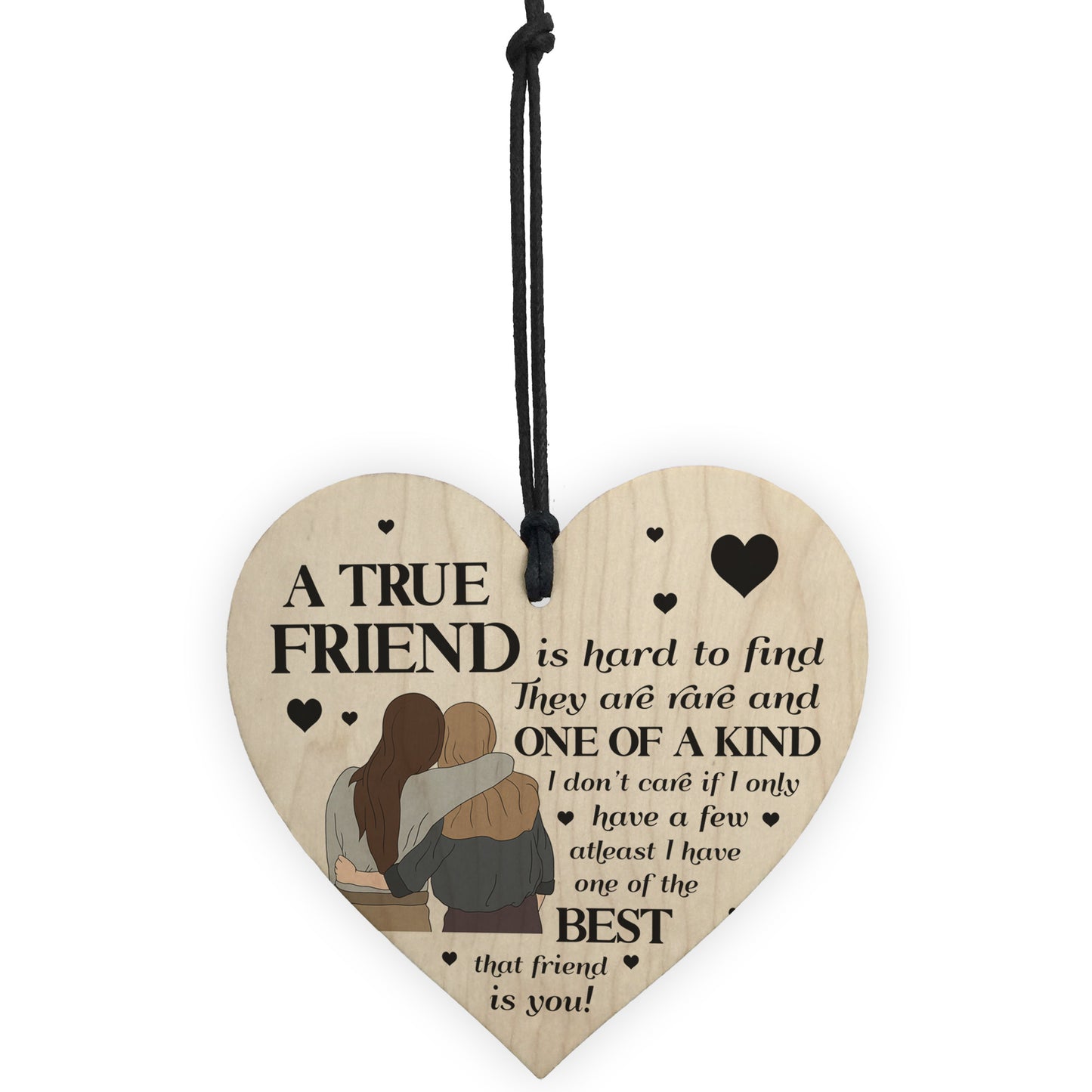 TRUE FRIEND Plaque Friendship Gift Friendship Sign Christmas