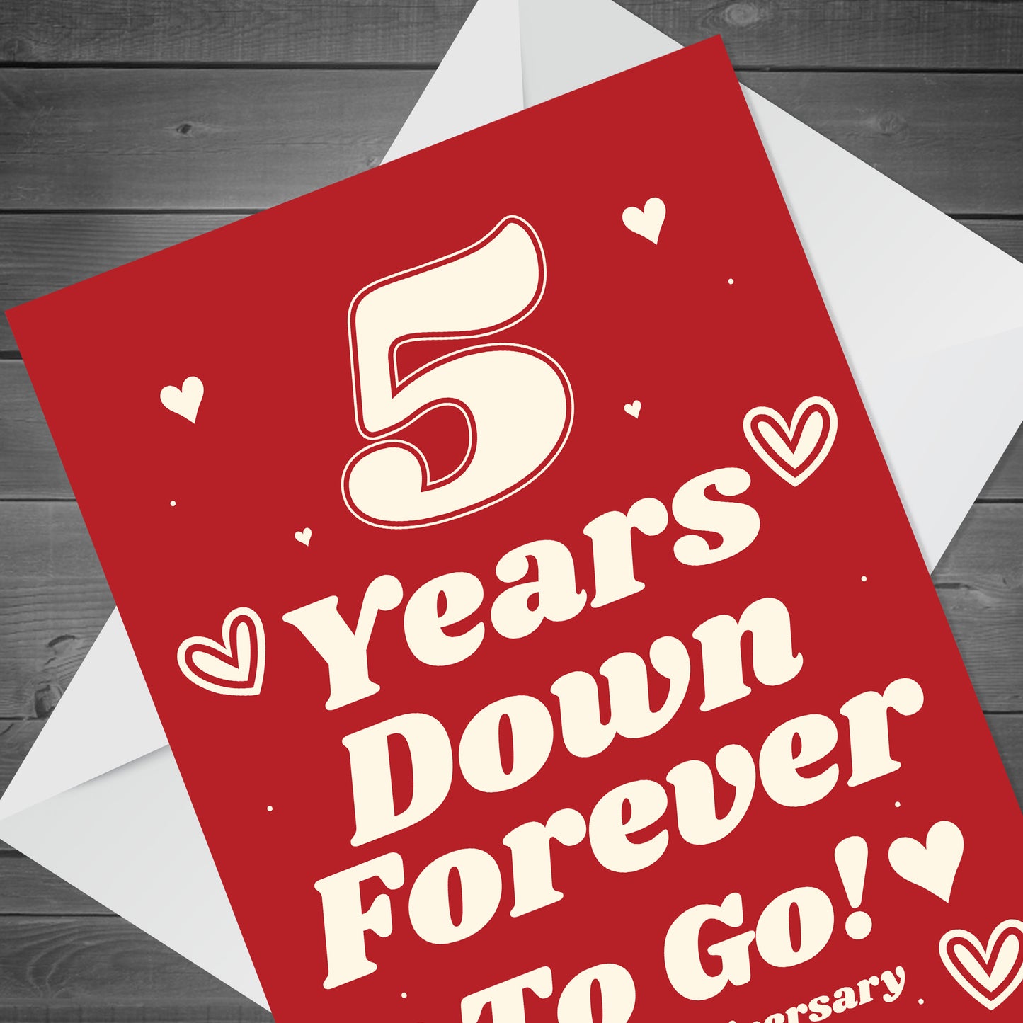Funny Joke 5th Anniversary Card For Husband Wife Card For Him