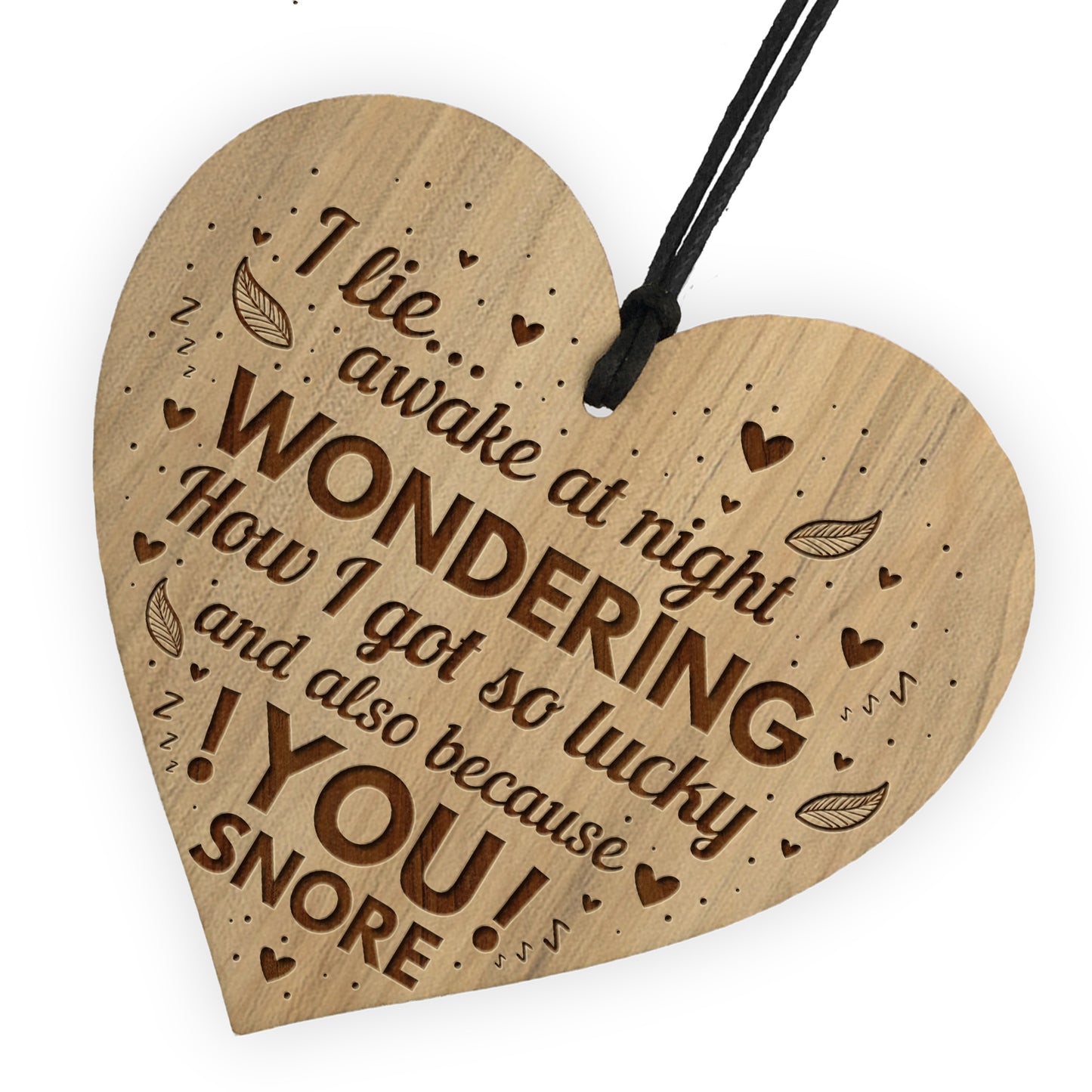 Funny Joke Husband Wife Gift Engraved Heart Anniversary Birthday