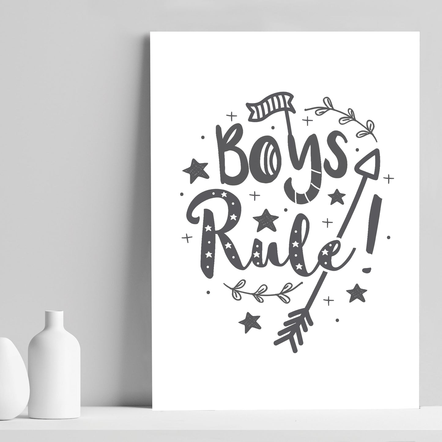 Cute Boys Bedroom Print Boy Bedroom Wall Art Decor Baby Gift