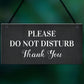 Do Not Disturb Thank You Door Sign Hotel Guest House Sign