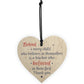 Handmade Wood Heart Gift For Teacher Tutor Mentor Leaving