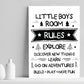 Boys Bedroom Sign Nursery Print For Wall Nursery Decoration Boy