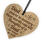 Dad Memorial Christmas Hanging Bauble Engraved Heart