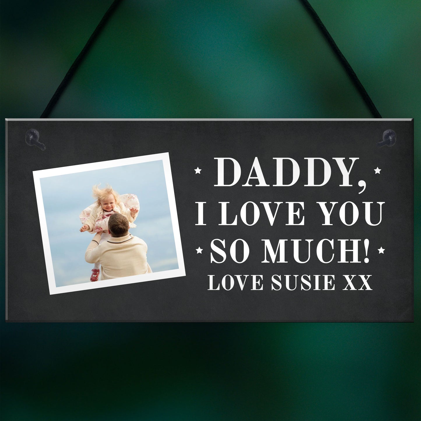 Personalised Photo Plaque Gift For Dad Personalised Fathers Day