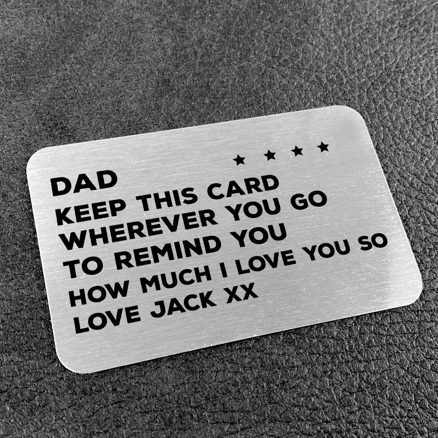 Novelty Gift For Dad Birthday Christmas Personalised Insert