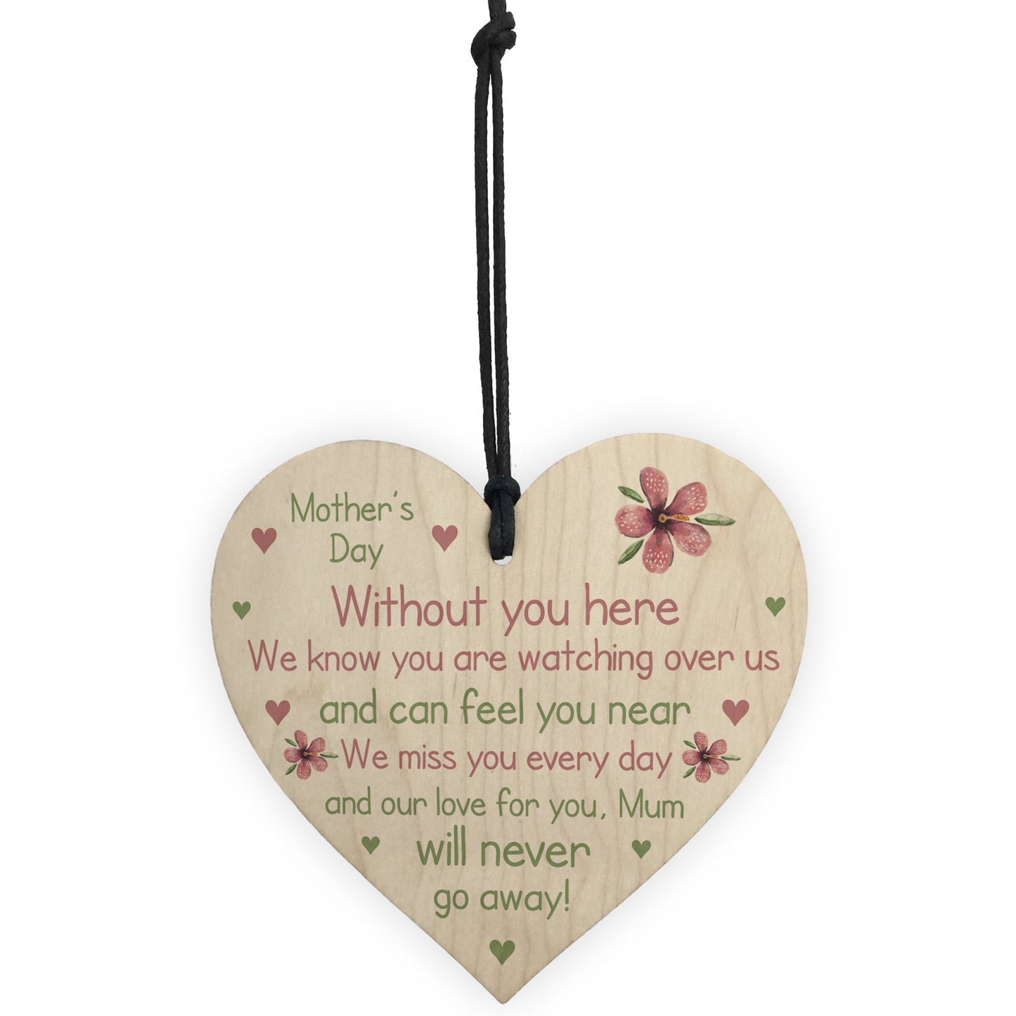 Memorial Gift For Mum On Mothers Day Wooden Flower In Memory