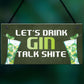 Funny Gin Bar Sign Hanging Home Bar Plaque Gin Gift For Him Her