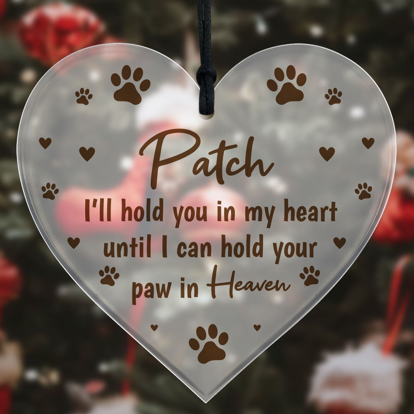 Dog Cat Pet Memorial Christmas Tree Decoration Personalised