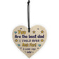 Best Dad Gift For Fathers Day Birthday Wood Heart Dad Gift