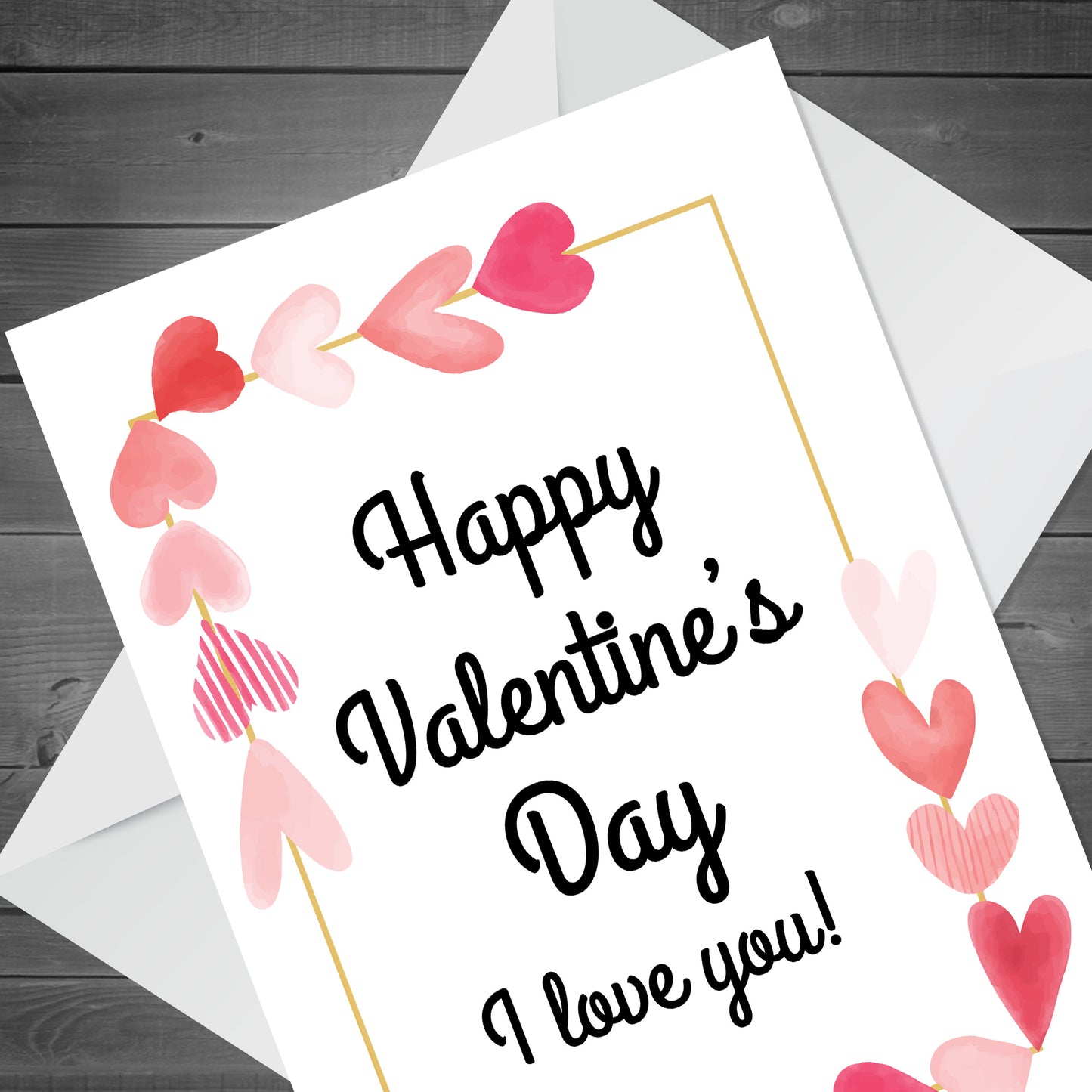 Happy Valentines Day Card For Him Her I Love You Card Boyfriend