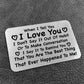 I LOVE YOU Gift For Anniversary Valentines Boyfriend Girlfriend