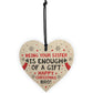 Brother Christmas Gift Funny Novelty Wood Heart Gift From Sister