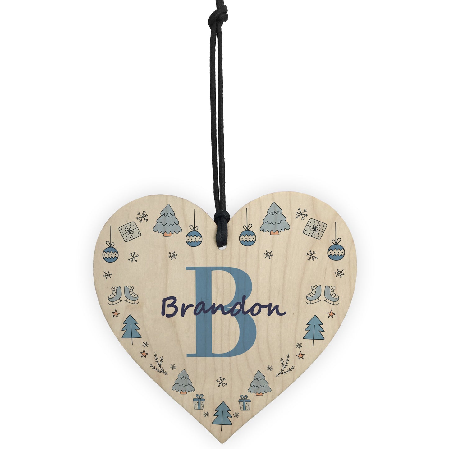Personalised Tree Bauble For Baby First Christmas Wooden Gifts