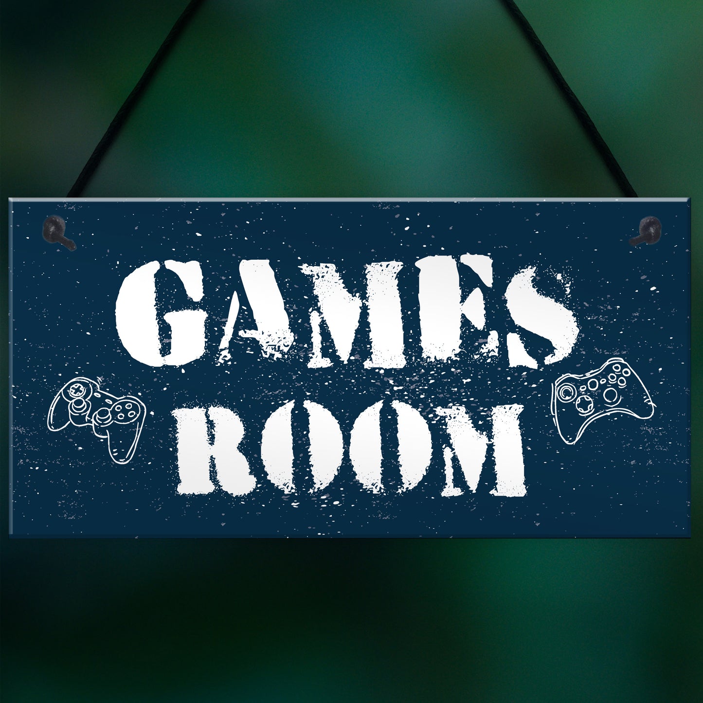 Games Room Man Cave Hanging Plaque Gift For Him Bedroom Plaque