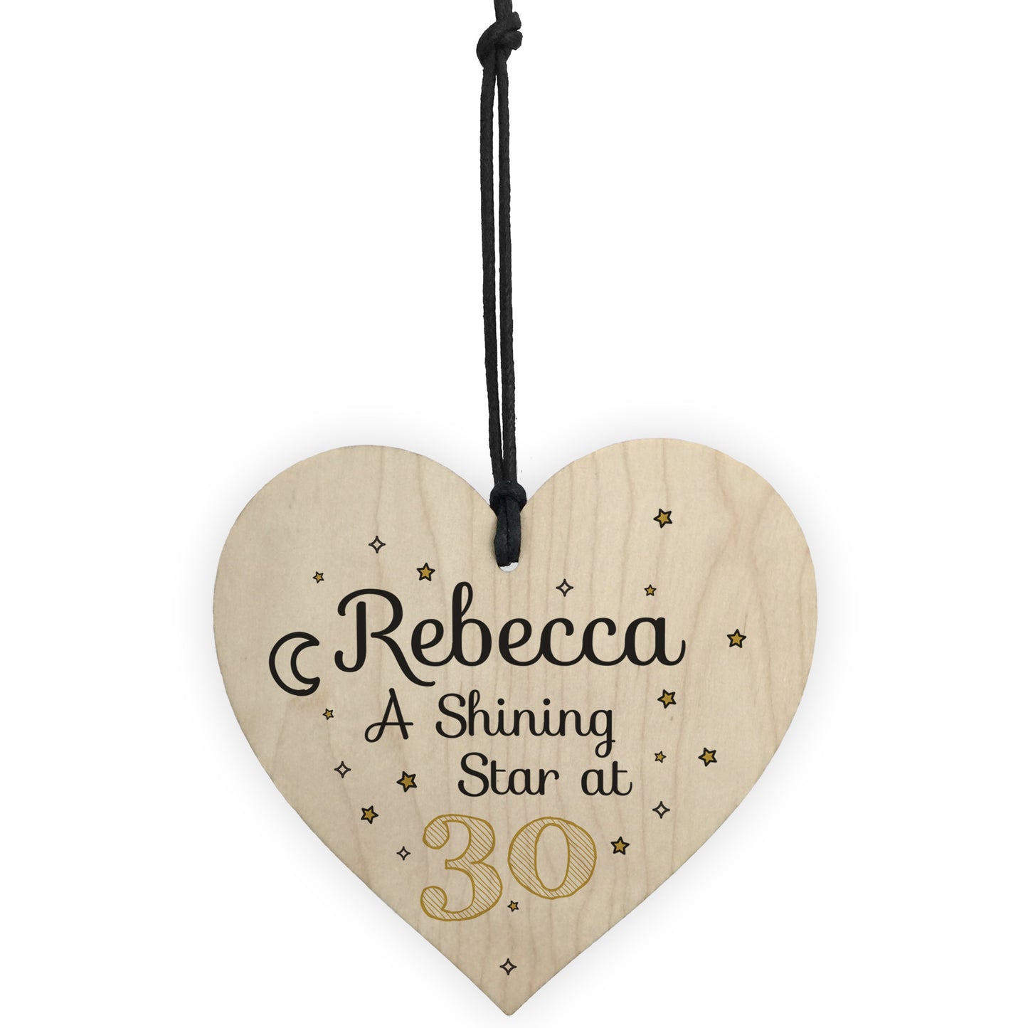 30th Birthday Gifts For Her Wooden Heart Sign Gift For Friend