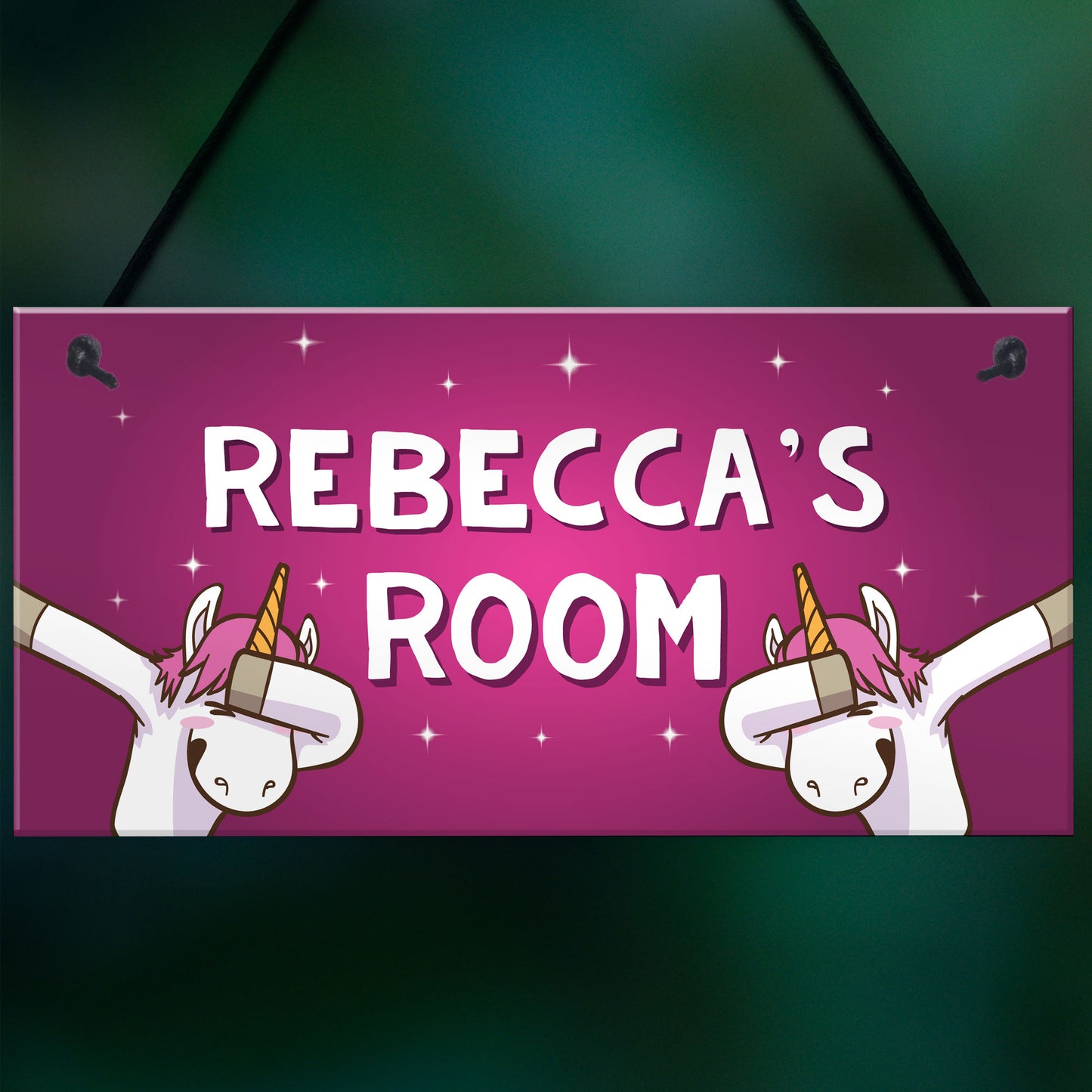 Girls Bedroom Sign Personalised Funny Unicorn Sign Unicorn Gift