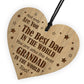 Dad And Grandad Gift From Daughter Son Engraved Heart Birthday