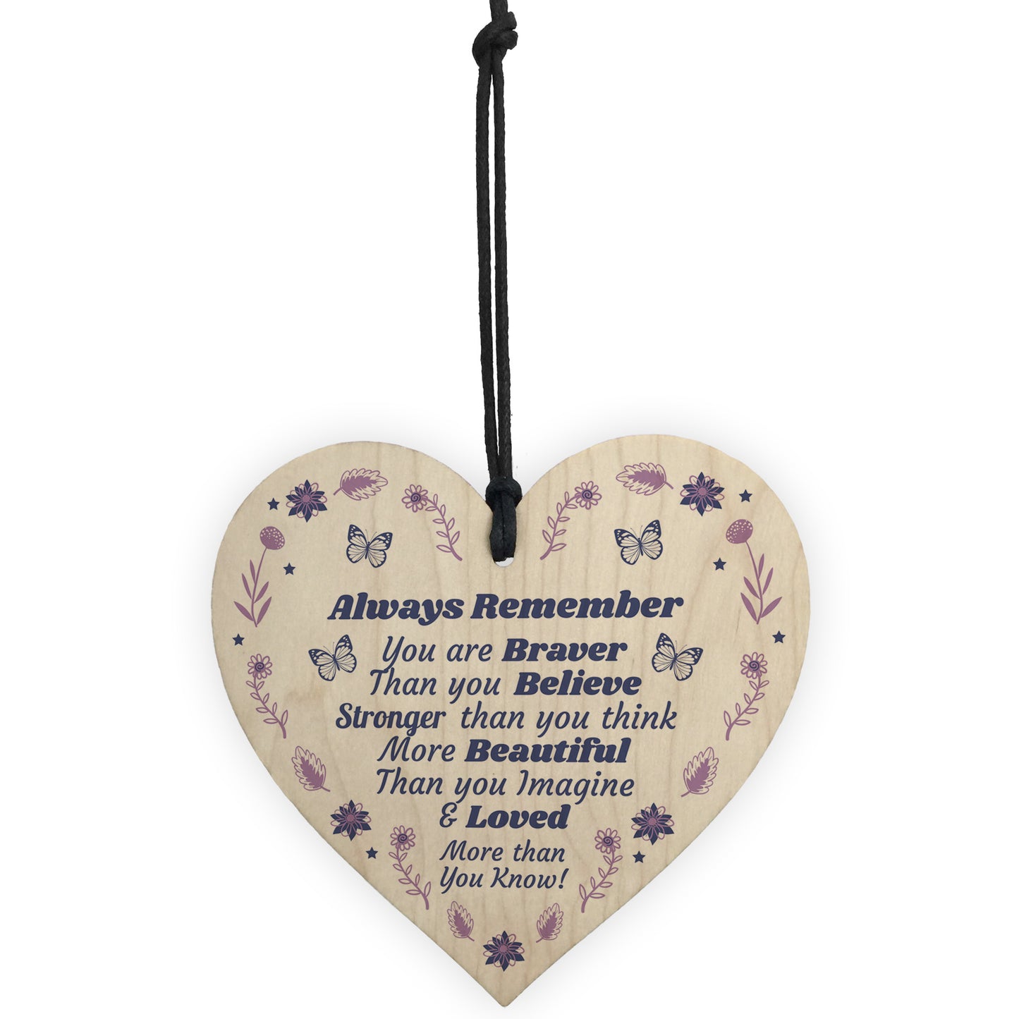 Friendship Wooden Hanging Heart Gift For Best Friend Inspiration
