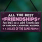 Friendship Sign Best Friend Plaque Funny Novelty Alcohol Gift