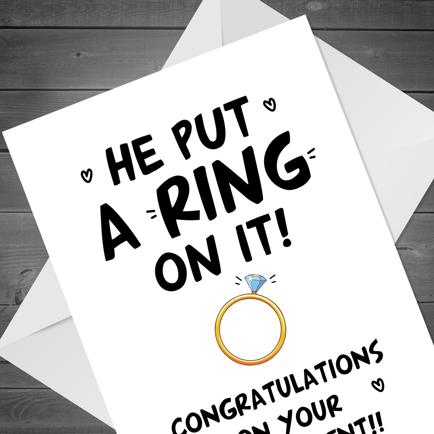 Engagement Card Congratulations On Your Engagement Couple Card