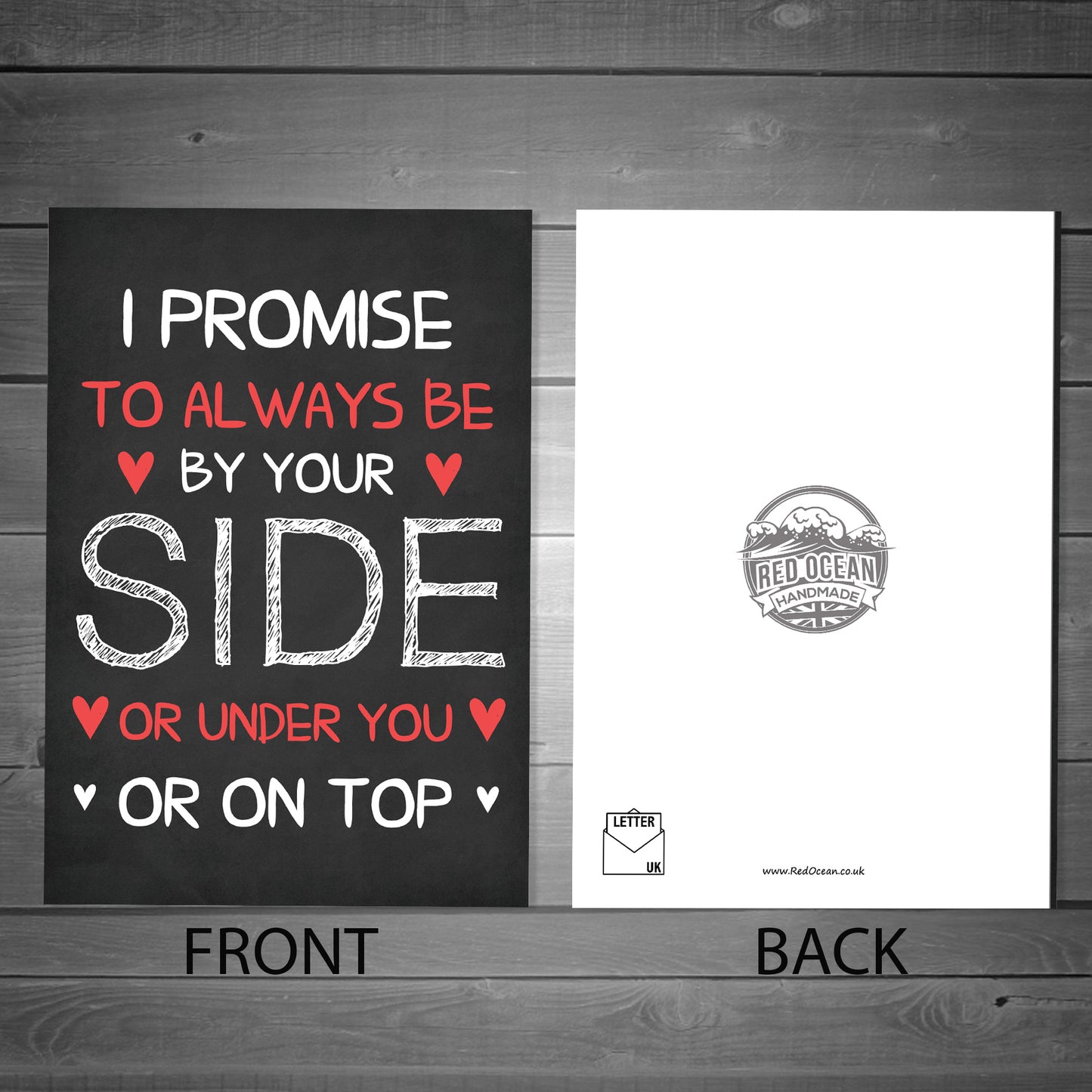 Funny Anniversary Cards For Him Card and Wooden Heart Set