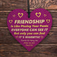 Best Friend Birthday Gifts Thank You Wood Heart Friendship Gifts