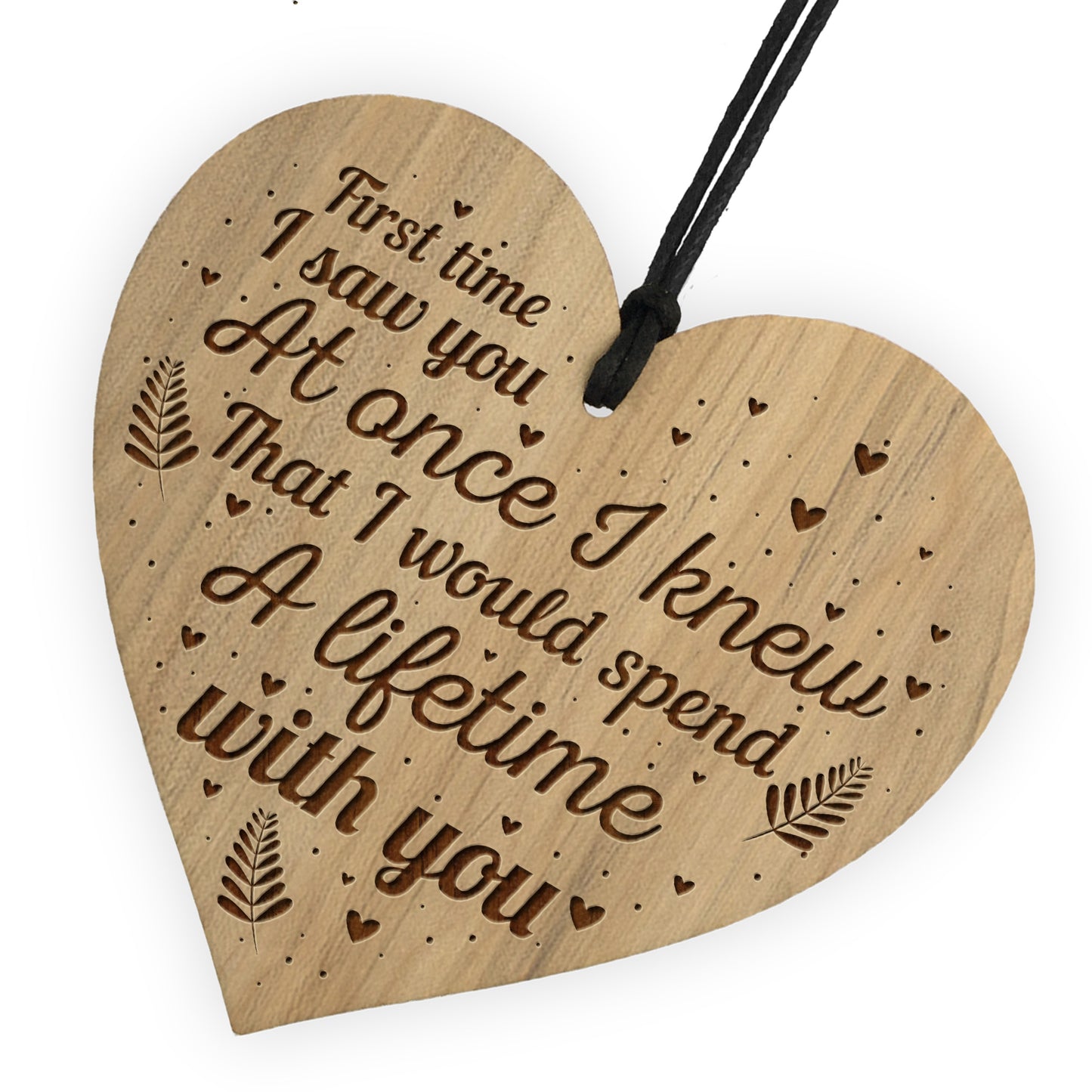 Beautiful Engraved Heart Boyfriend Girlfriend Gifts Anniversary