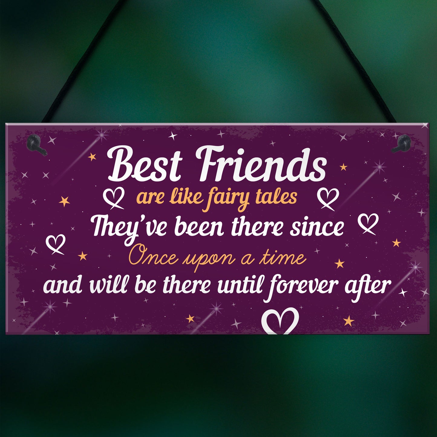Birthday Gift For Best Friend Hanging Plaque Christmas Card Gift