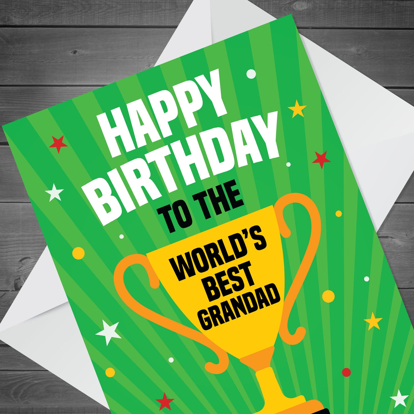 Novelty Birthday Card For Grandad Worlds Best Grandad Card