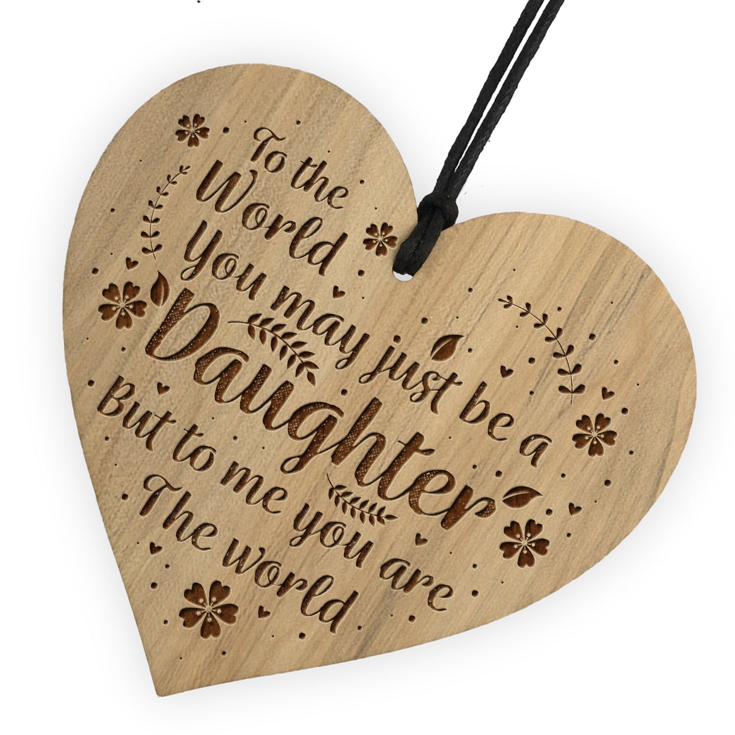 Daughter Gift From Mum Dad Engraved Heart Birthday Gift