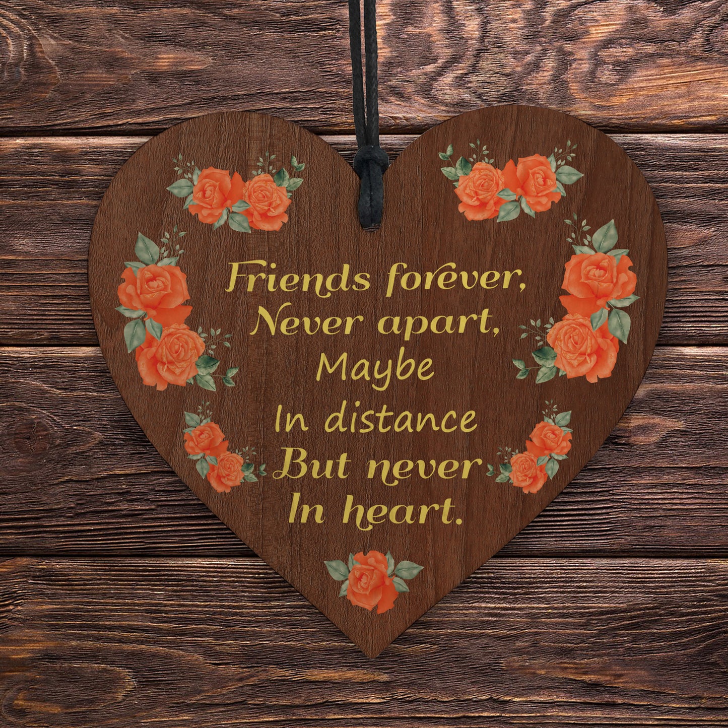 Friendship Gift In Distance Hanging Heart Birthday Thank You