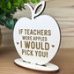 TEACHER GIFT Wooden Apple Thank You Gift From Student School