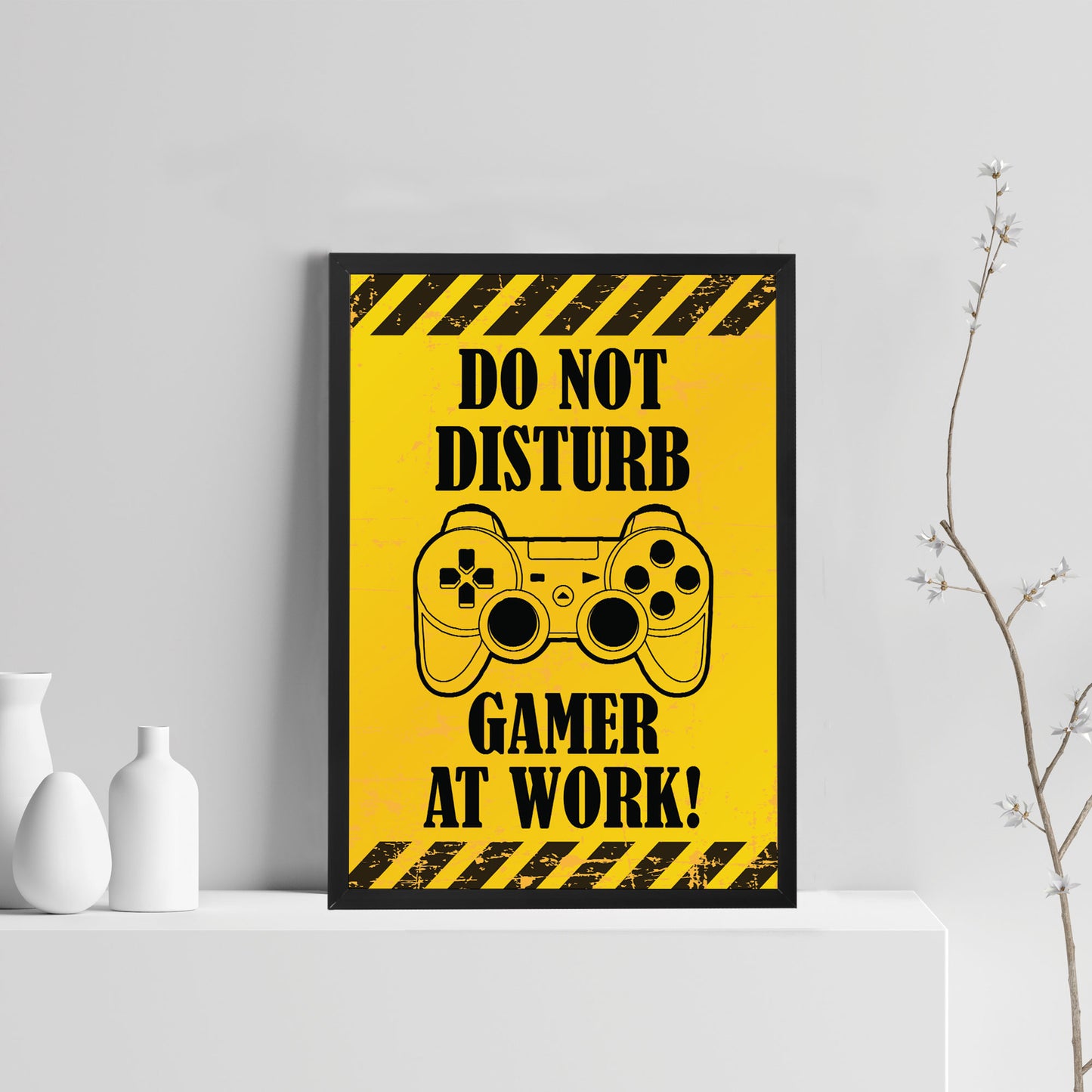 Framed Gaming Poster Gift For Son Brother Dad Gaming Sign