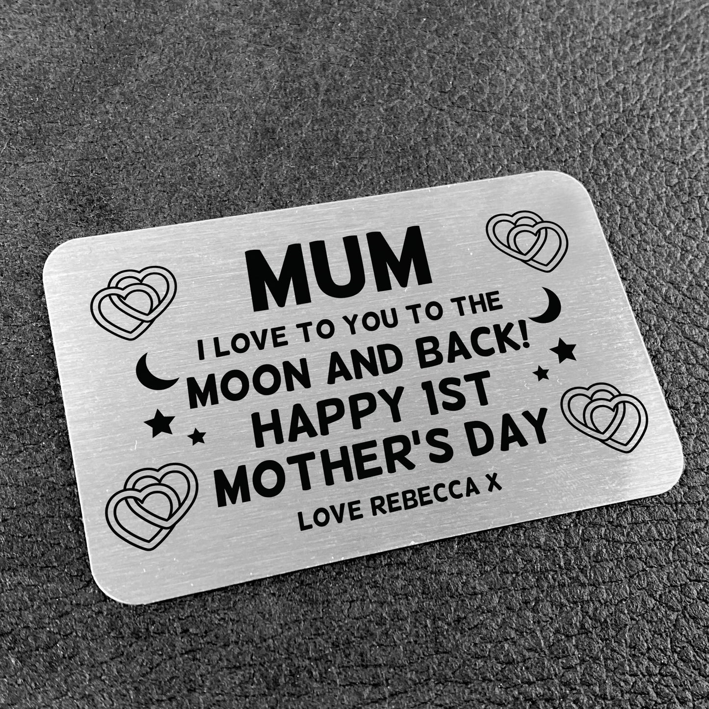 PERSONALISED 1st Mothers Day Gift From Daughter Son Wallet Card