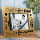 DAD PHOTO FRAME Wood Fathers Day Birthday Gifts For Dad