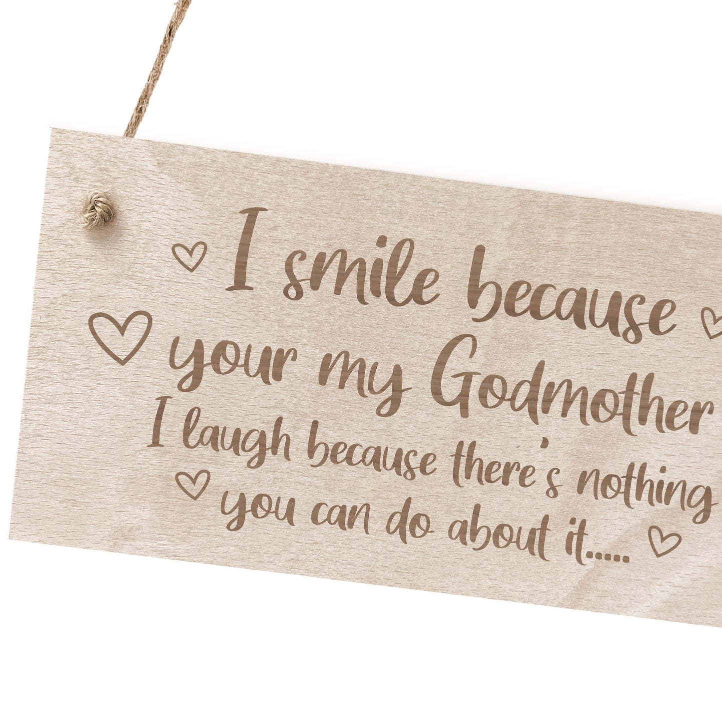 Godmother Gift Godparent Gift Wooden Sign Funny Birthday Gift