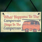 Campervan Caravan VW Gifts Travel Holiday Hanging Door Sign