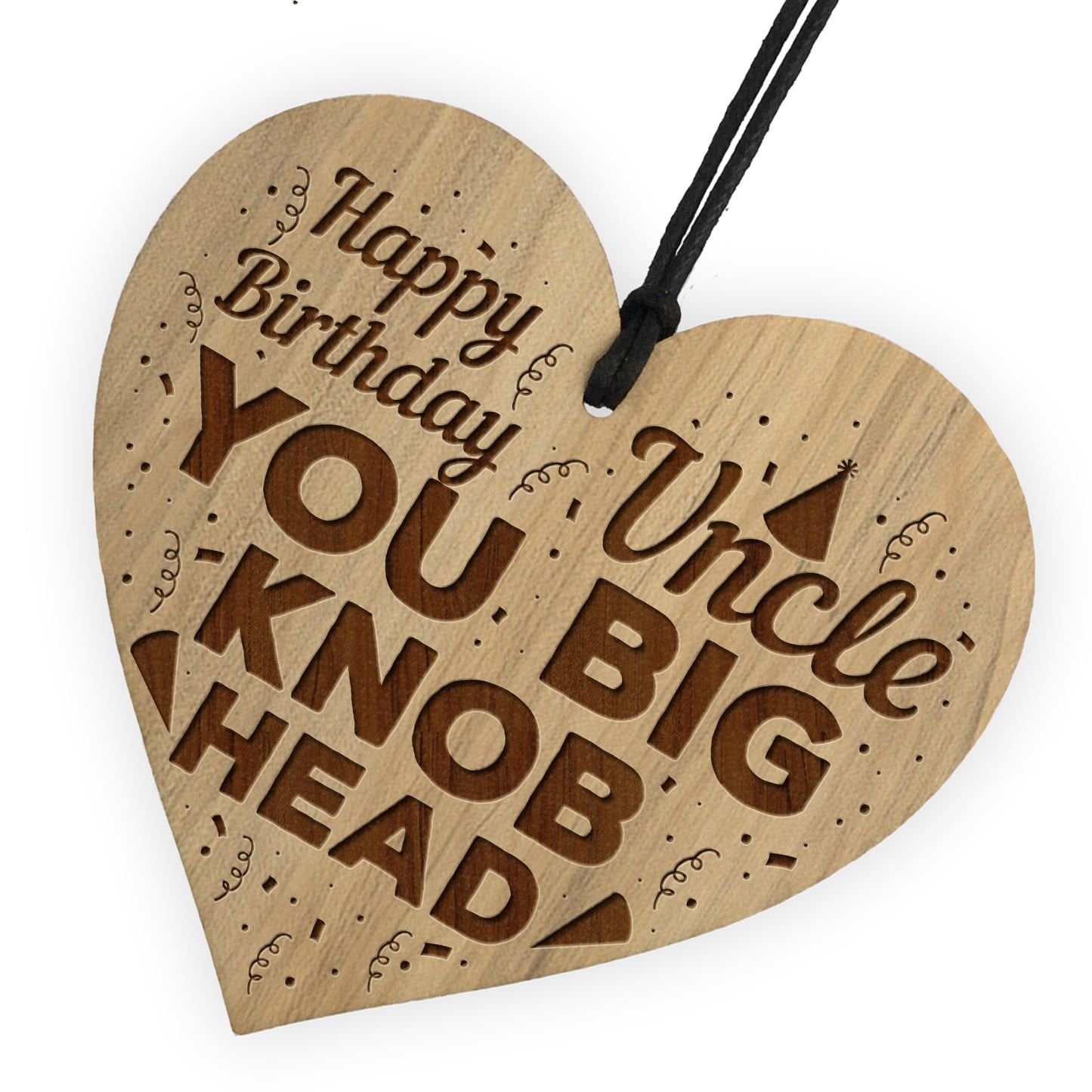Funny Rude Birthday Gift For Uncle Engraved Heart Uncle Birthday