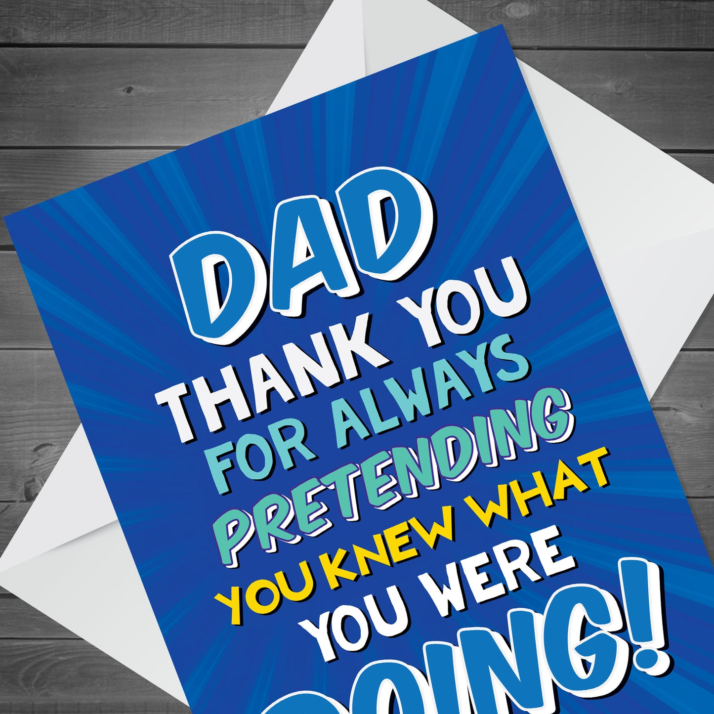 Funny Dad Card Birthday Card For Dad From Daughter Son Funny