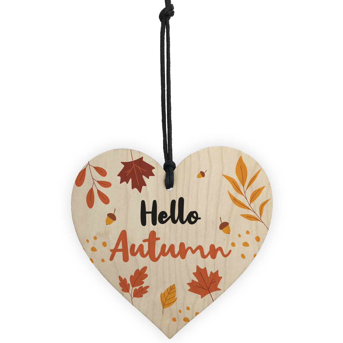 Autumn Gifts Autumn House Decor Wood Heart Hello Autumn Sign