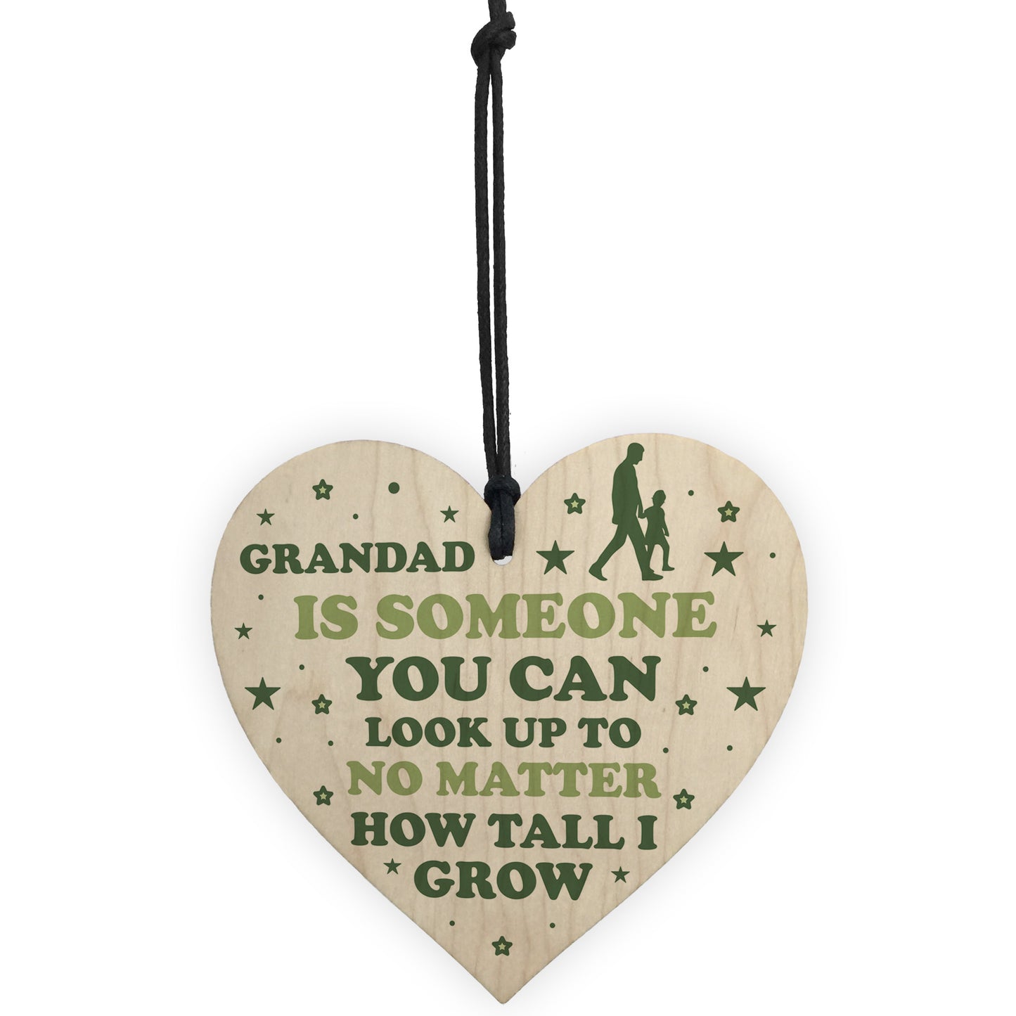Grandad Gifts Novelty Wooden Heart Sign Birthday Grandad Gifts