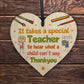 Gift For Teacher Teaching Assistant Leaving School Nursery Gift