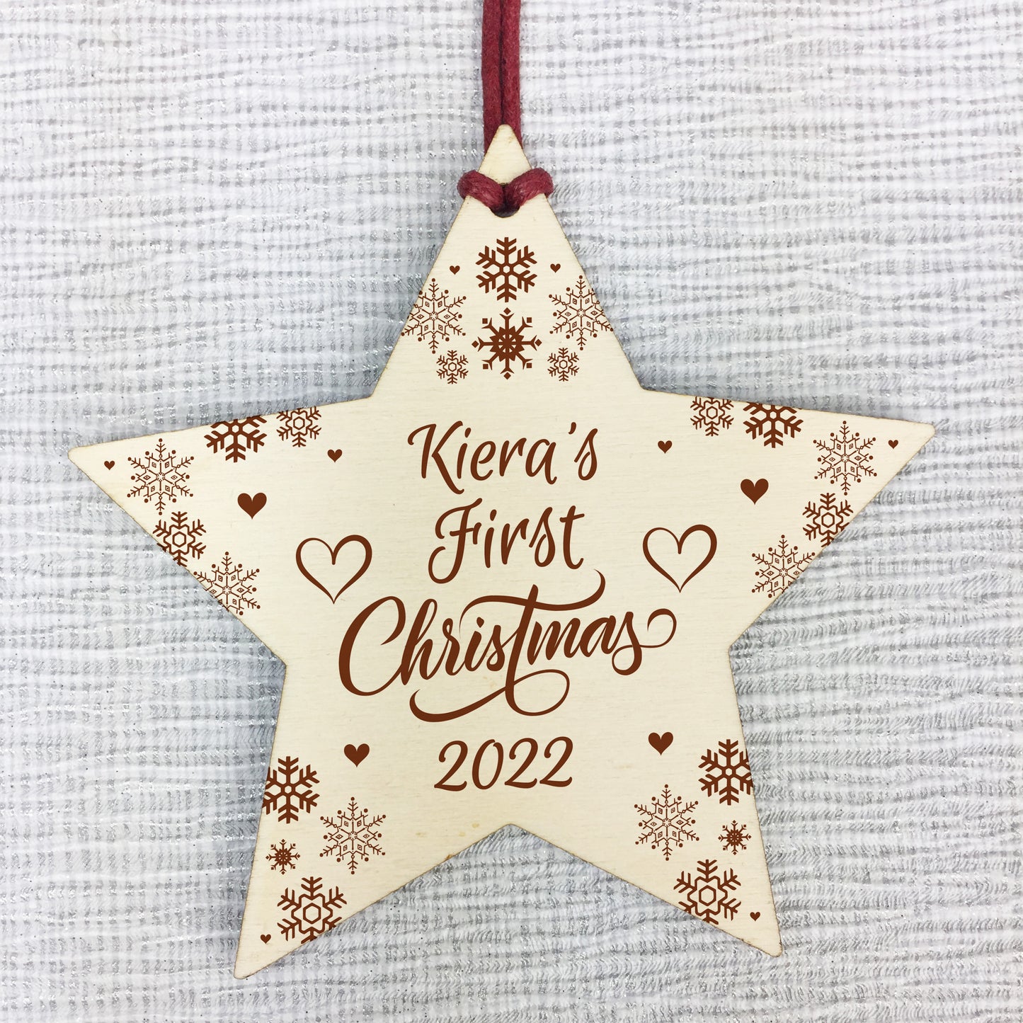Personalised Christmas Bauble Baby's First Christmas Decoration