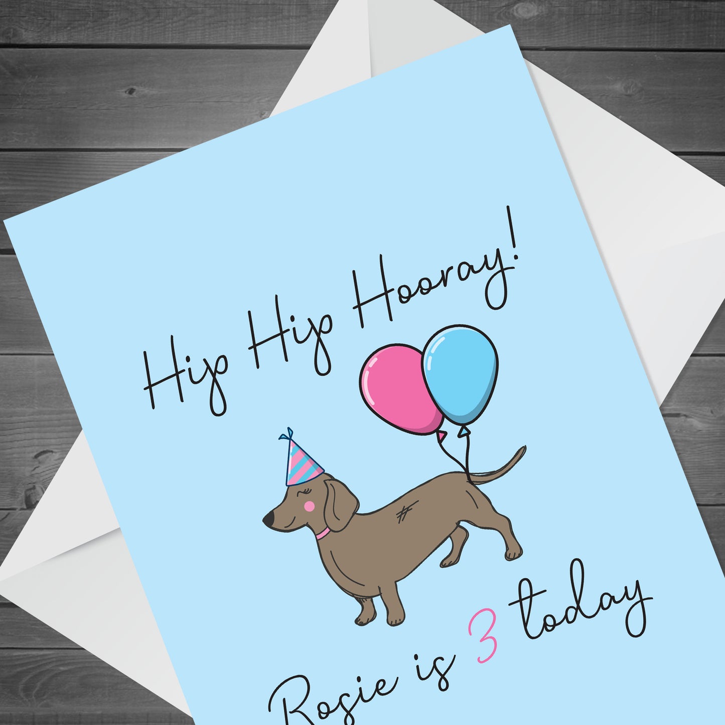 Funny Birthday Card For The Dog Novelty Dachshund Card For Dog