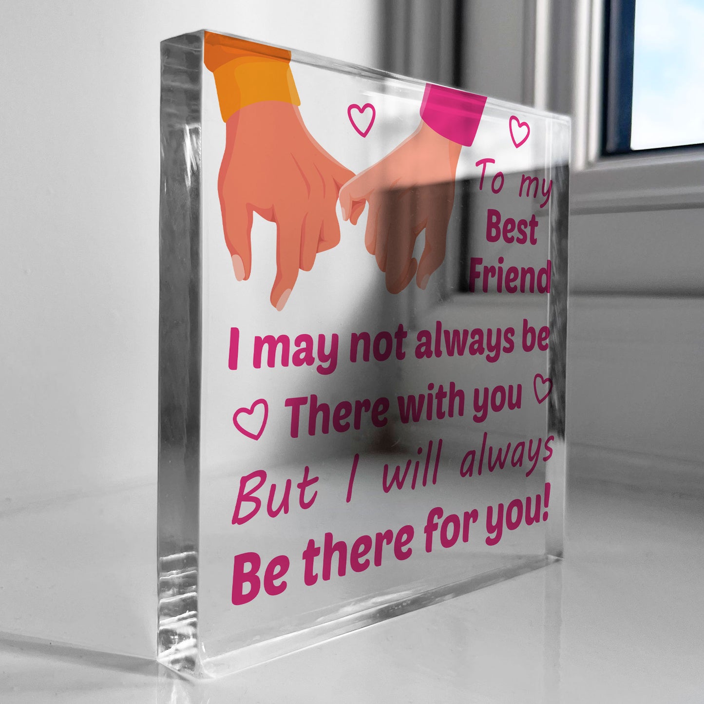 Best Friend Friendship Acrylic Plaque Gift For Christmas