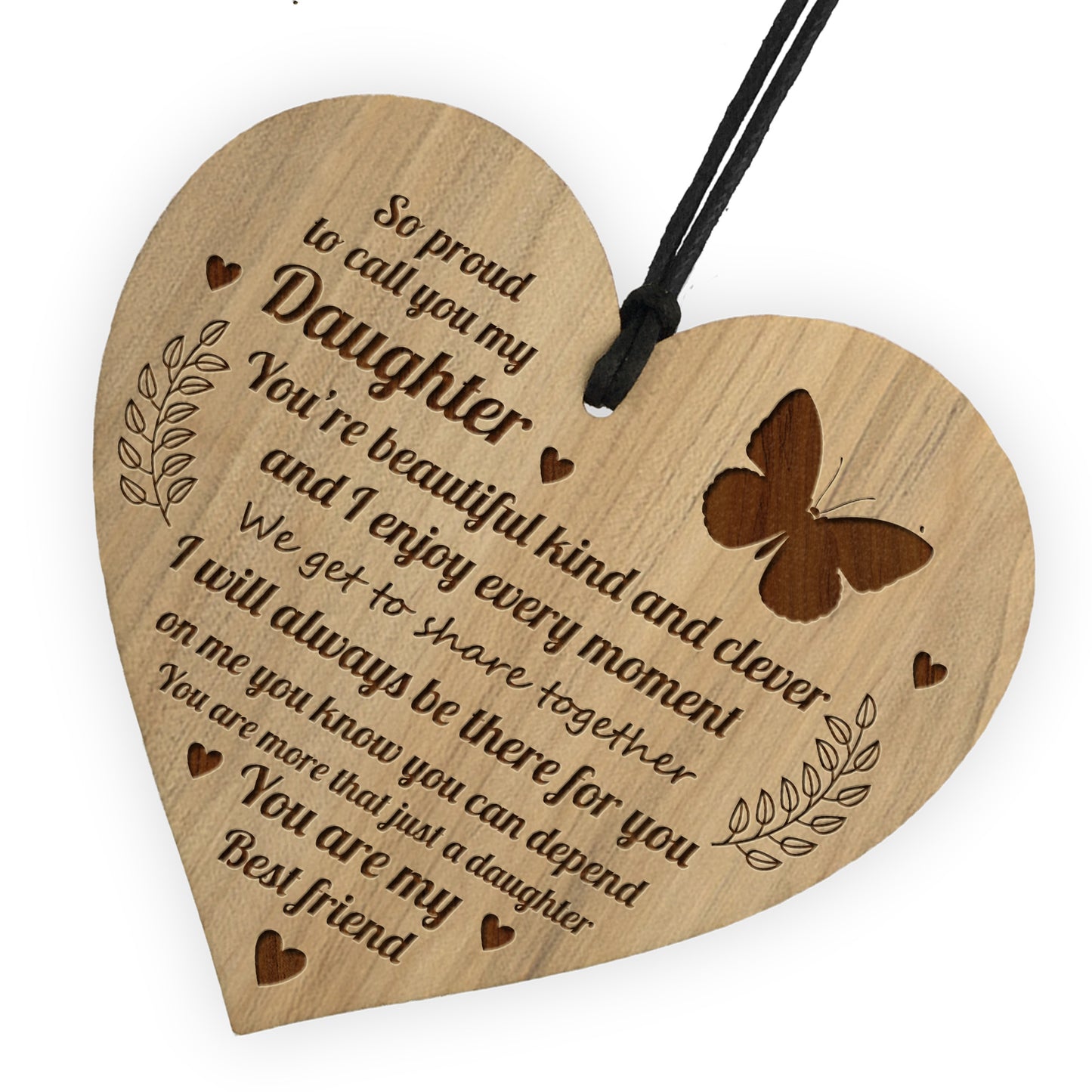 Daughter Gifts For Birthday Christmas Engraved Heart Gifts