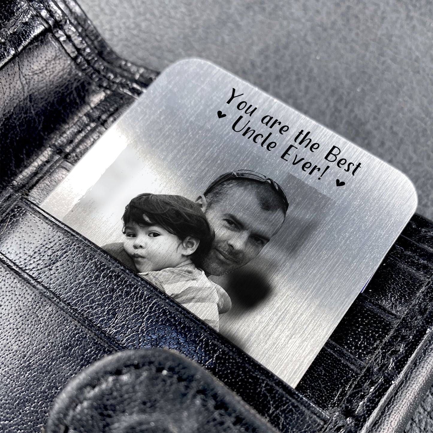 Best Uncle Gift Personalised Metal Card Quirky Brother Gifts
